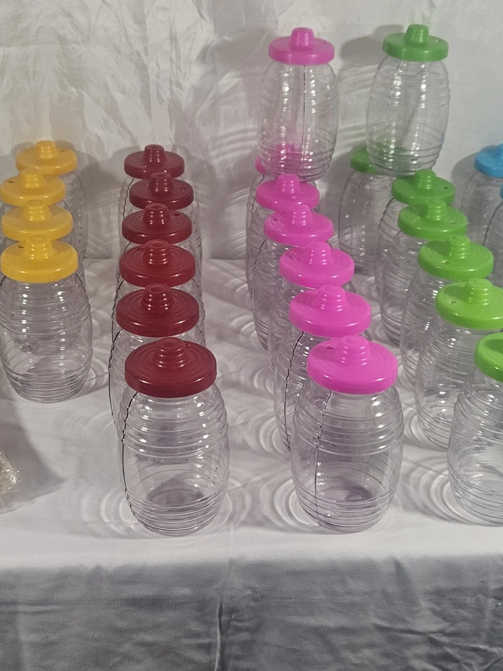 Colorful plastic party cups shaped like traditional Vitrolero #157
